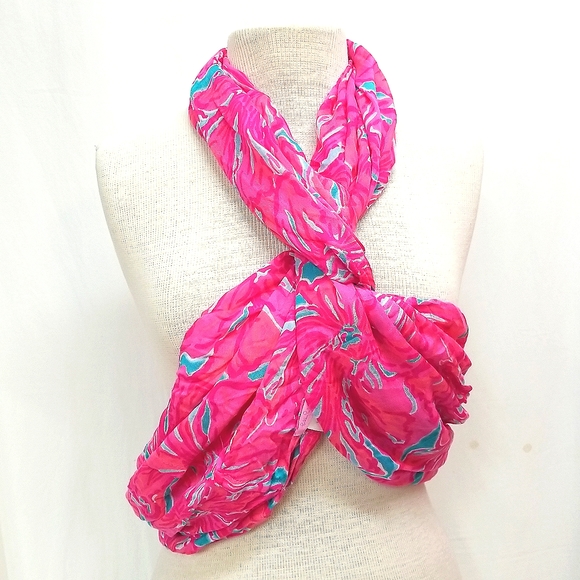 Lilly Pulitzer Accessories - Lilly Pulitzer Infinity Scarf Pink/Blue/Orange